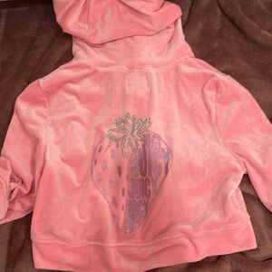 Couture Rhinestone Zip-Up Hoodie